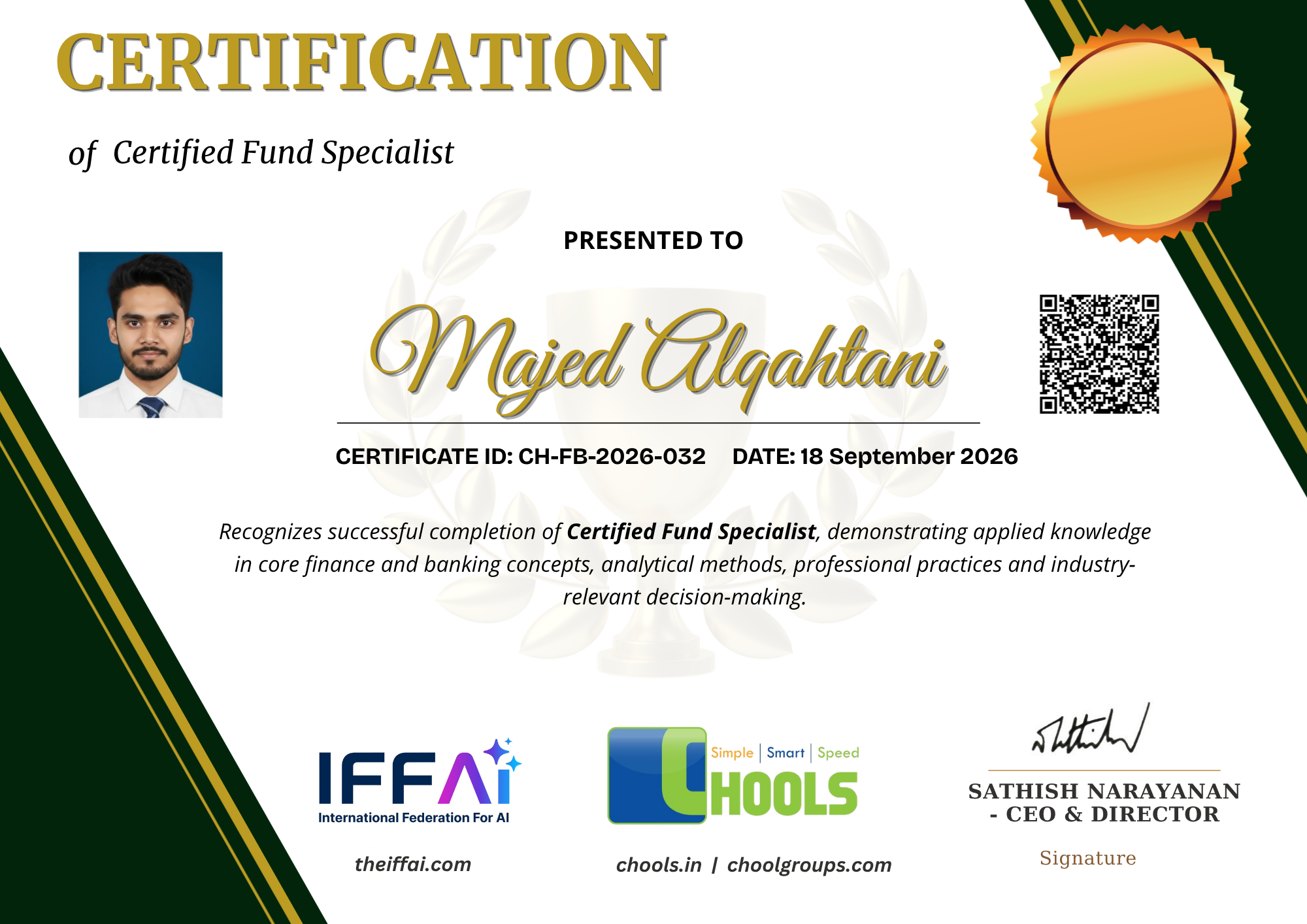 Certified Fund Specialist Certificate